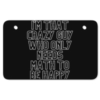 Math Lover Atv License Plate | Artistshot