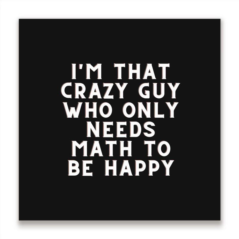 Math Lover Metal Print Square | Artistshot