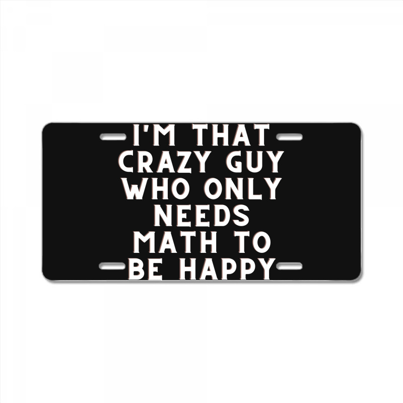 Math Lover License Plate | Artistshot