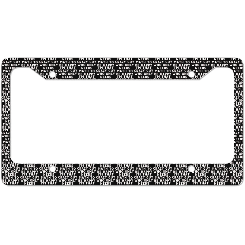 Math Lover License Plate Frame | Artistshot