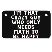 Math Lover Motorcycle License Plate | Artistshot