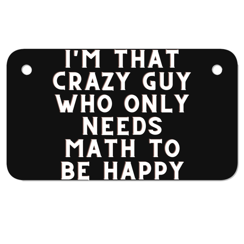 Math Lover Motorcycle License Plate | Artistshot