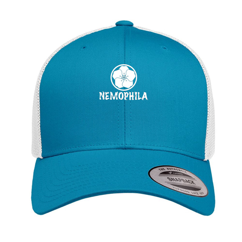 Nemophila White Retro Trucker Cap by cm-arts | Artistshot