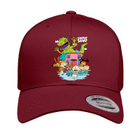 Rugrats Running Away From Reptar Retro Trucker Cap | Artistshot