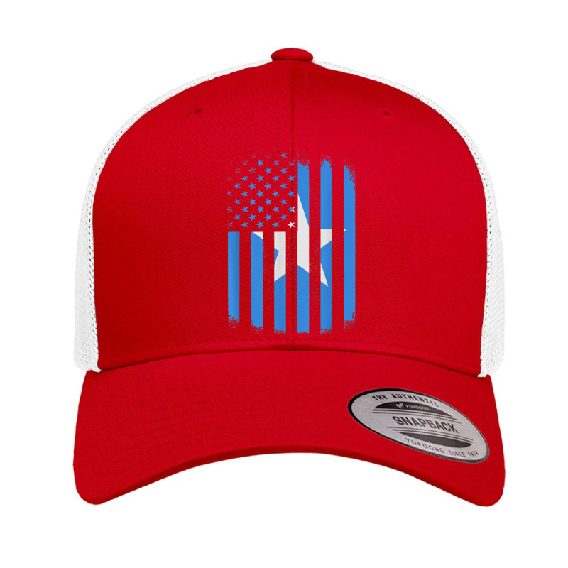 Somalia And America Combined Flag T Shirt Retro Trucker Cap by cm-arts | Artistshot