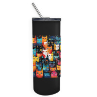 Cats Of The Clans Skinny Tumbler | Artistshot