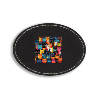 Cats Of The Clans Oval Leatherette Patch | Artistshot