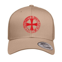 Mens Crusader Knight  Knights Templar Cross T  Badge Retro Trucker Cap | Artistshot