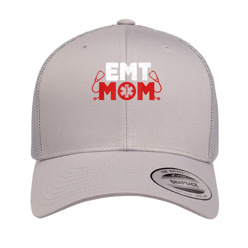 Emt Mom Emergency Medical Technicians Ems First Responder T Shirt Retro Trucker Cap | Artistshot