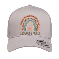 Oncology Nurse Cancer Nurse Oncology Nurse Rainbow Retro Trucker Cap | Artistshot