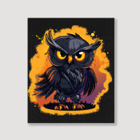 Owl Art Portrait Canvas Print | Artistshot