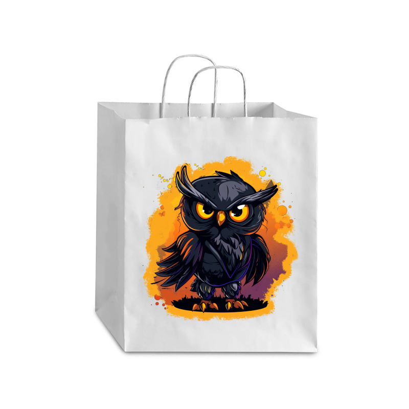 Owl Art Debie Paper Bag - 10 X 5 X 13 | Artistshot