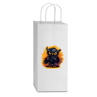 Owl Art Double Wine Paper Bag - 6 1/2 X 3 1/2 X 12 3/8 | Artistshot