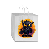 Owl Art Star Paper Bag - 13 X 7 X 13 | Artistshot