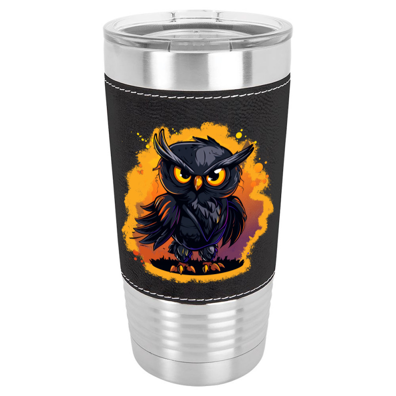 Owl Art Leatherette Tumbler | Artistshot