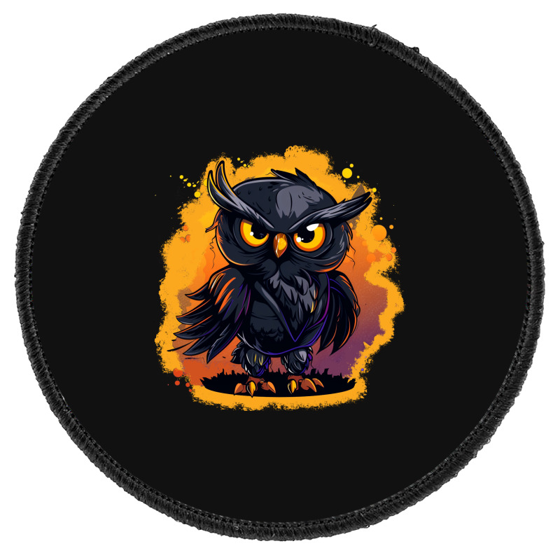 Owl Art Round Patch | Artistshot