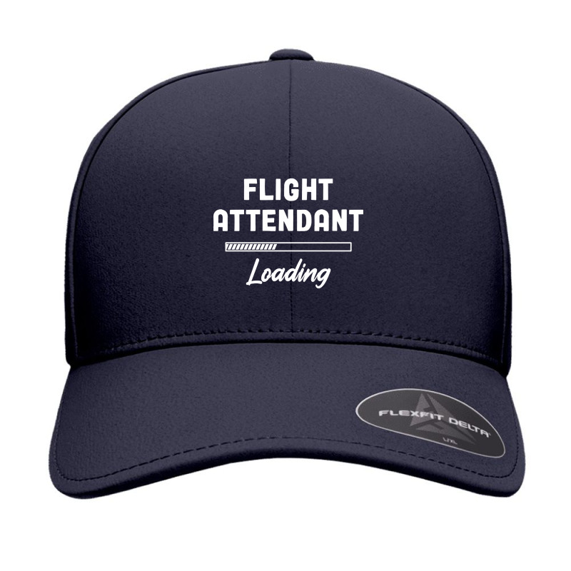 Flight Attendant - Loading Bar Design Seamless Cap by laurynvanhoose | Artistshot