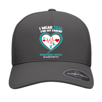 I Wear Teal For My Friend Myasthenia Gravis Awareness Premium T Shirt Seamless Cap | Artistshot