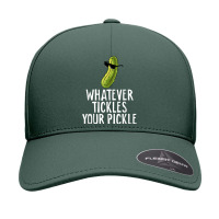 Whatever Tickles Your Pickle Sarcastic Funny Dill Pickles T Shirt Seamless Cap | Artistshot