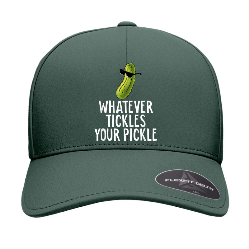 Whatever Tickles Your Pickle Sarcastic Funny Dill Pickles T Shirt Seamless Cap by cm-arts | Artistshot