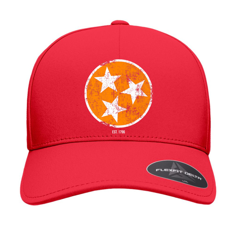 Tennessee Shirt State Flag Orange & White Vintage Est. 1796 Seamless Cap by cm-arts | Artistshot