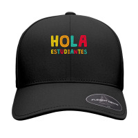 Maestra Bilingual Regalos Spanish Teacher Hola Estudiantes Long Sleeve Seamless Cap | Artistshot