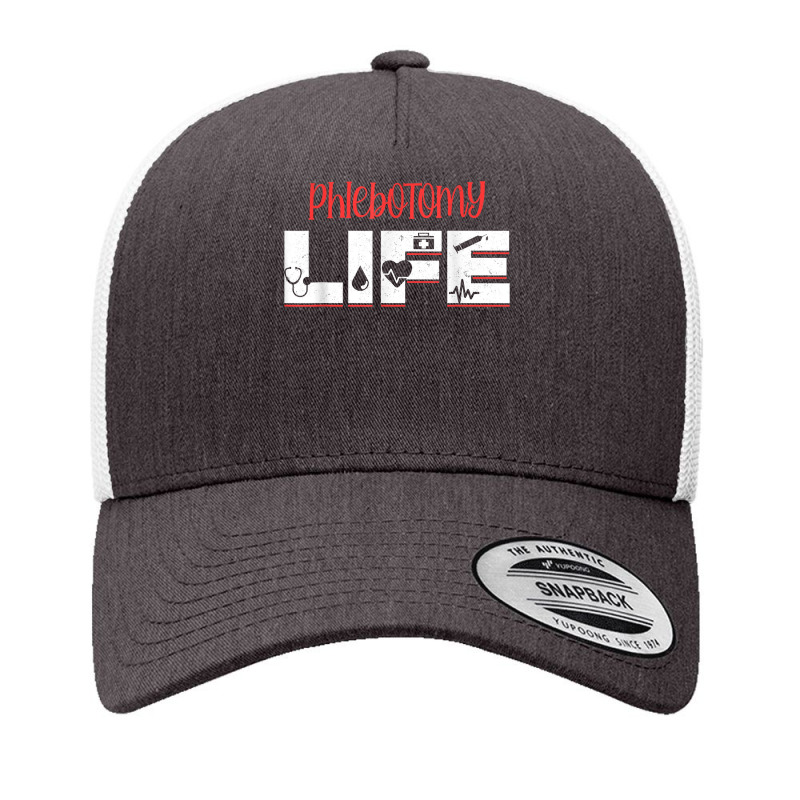 Phlebotomy Phlebotomist Injection Life Blood Donor Gift For Fans Yupoong Trucker Cap | Artistshot