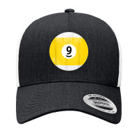 Number 9 Pool Ball Billiard Pool Ball Yupoong Trucker Cap | Artistshot