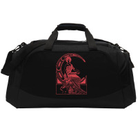 Lady Sitting On Crescent Moon Active Duffel | Artistshot