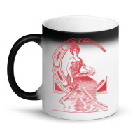 Lady Sitting On Crescent Moon Magic Mug | Artistshot