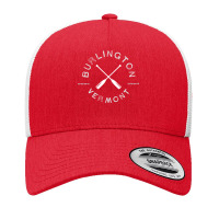 Burlington Vermont Graphic Vintage Retro Long Yupoong Trucker Cap | Artistshot