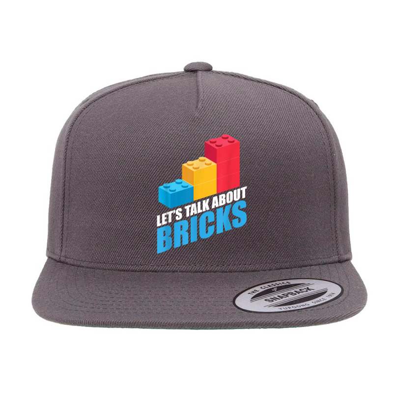 Building Bricks Blocks Fan Master Builder Bricklayer Son Toy T Shirt 5 Panel Snapback Cap | Artistshot