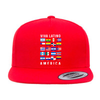 All Latin American Flags Countries Viva Latino America Tee T Shirt 5 Panel Snapback Cap | Artistshot