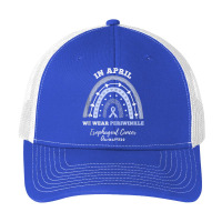 Rainbow In April We Wear Periwinkle Esophageal Cancer Pa Trucker Cap | Artistshot