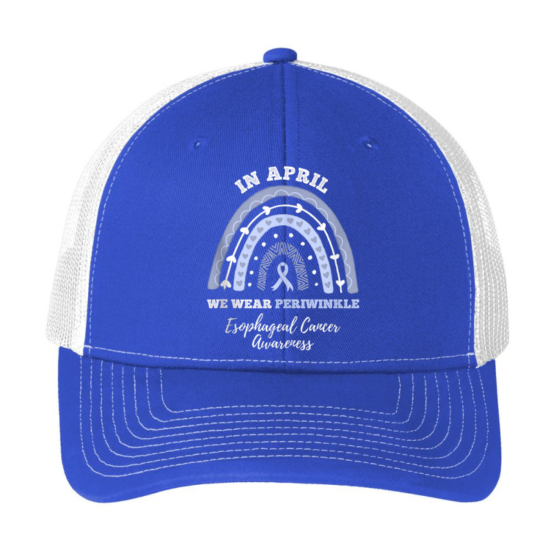 Rainbow In April We Wear Periwinkle Esophageal Cancer Pa Trucker Cap by LaytonDesign | Artistshot