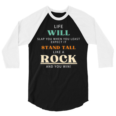Like A Rock Slap Inspired Birthday Gift Fathers Mothers Day T Shirt 3/4 Sleeve Shirt Designed By Nasus0152