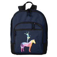 Vaulting Riding Equestrian Horses Sayings Girl Children Basic Backpack | Artistshot