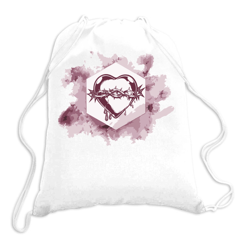 Bleeding Heart Drawstring Bags | Artistshot