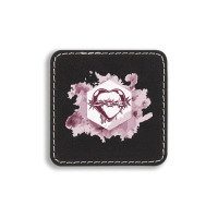 Bleeding Heart Square Leatherette Patch | Artistshot