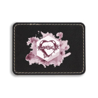 Bleeding Heart Rectangle  Leatherette Patch | Artistshot