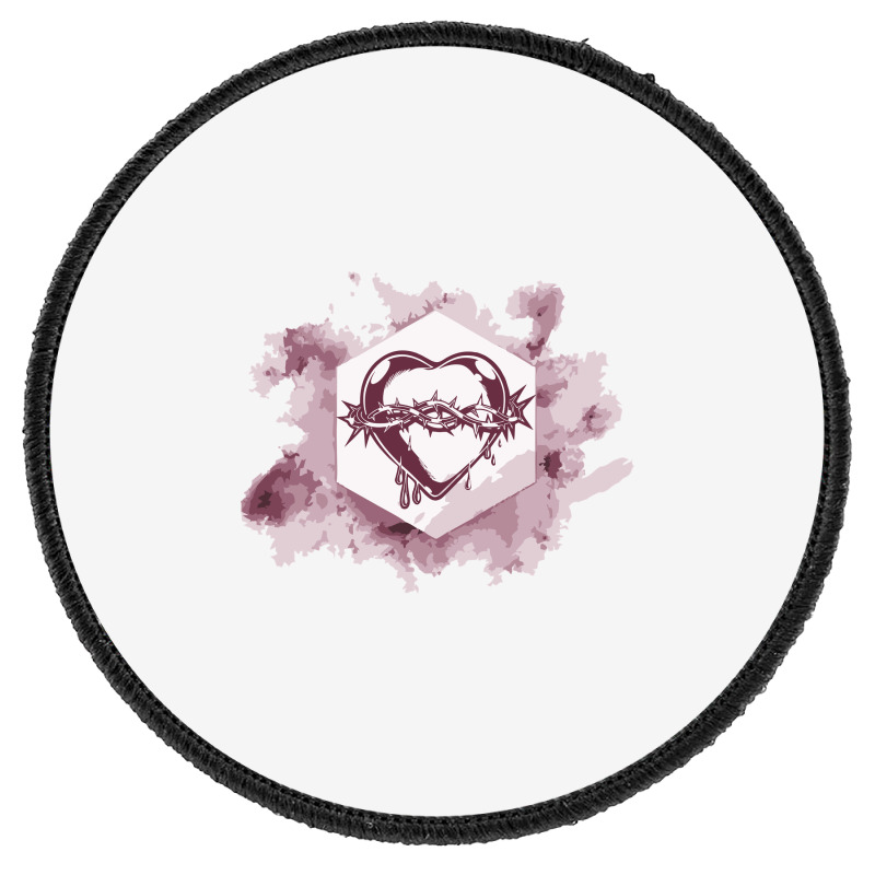 Bleeding Heart Round Patch | Artistshot