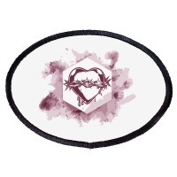 Bleeding Heart Oval Patch | Artistshot