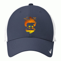 Bear Polar Bear Silhouette Pumpkin Halloween Costume 402 Polar Panda Nike Dri-fit Cap | Artistshot