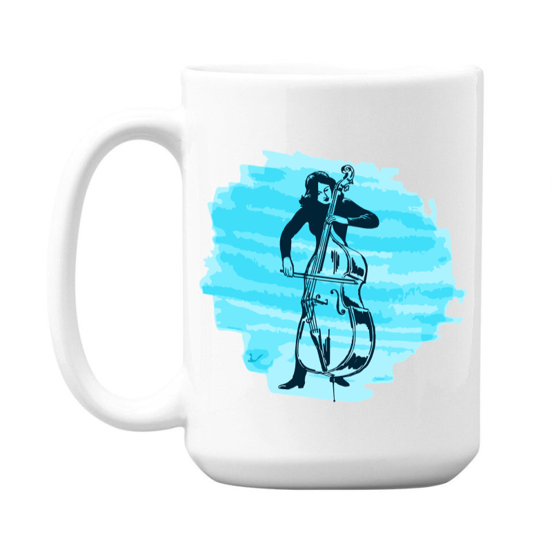 Cellist Woman 15 Oz Coffee Mug | Artistshot