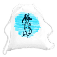 Cellist Woman Drawstring Bags | Artistshot