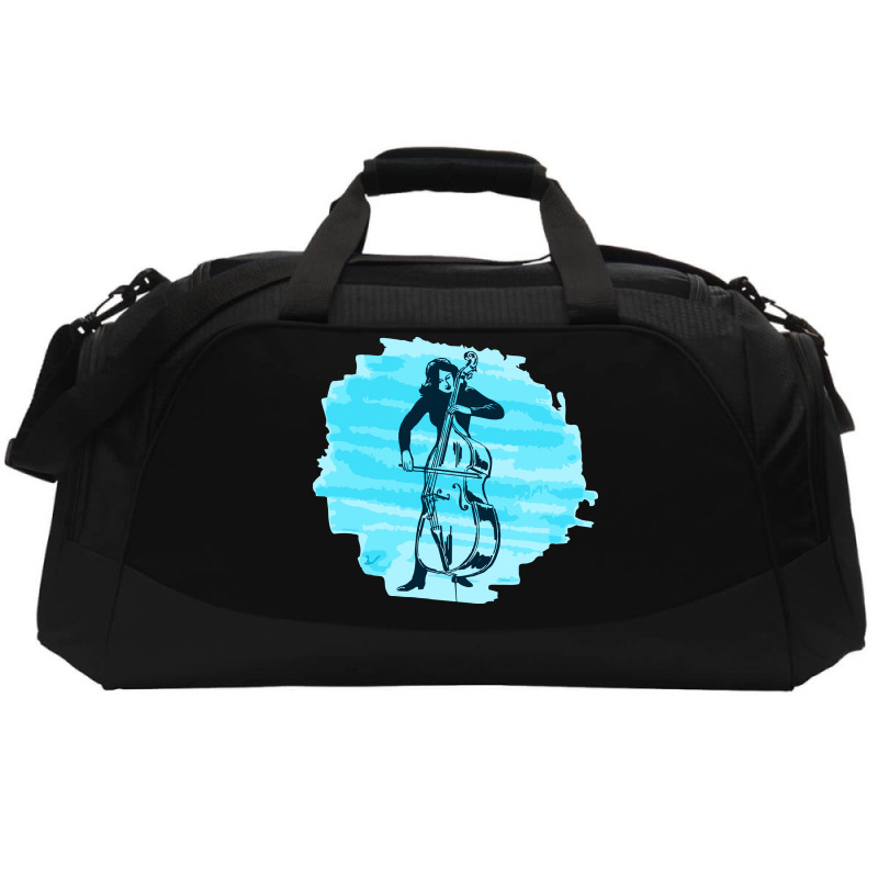 Cellist Woman Active Duffel | Artistshot