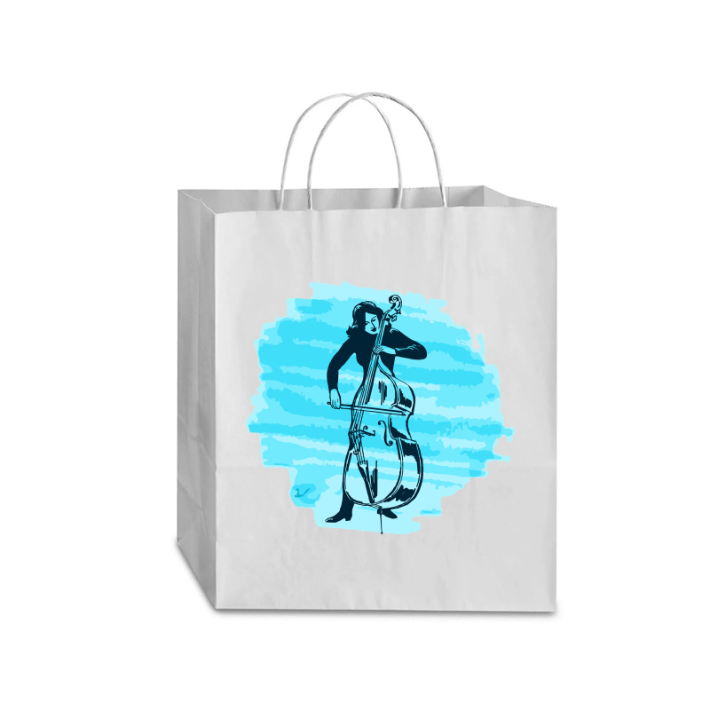 Cellist Woman Traveler Paper Bag -13 X 6 X 15 3/4 | Artistshot