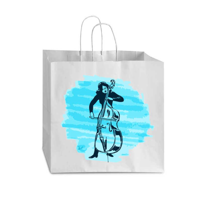 Cellist Woman Vogue Paper Bag - 16 X 6 X 12 | Artistshot