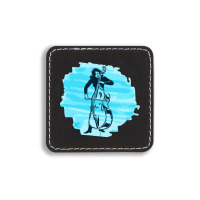 Cellist Woman Square Leatherette Patch | Artistshot