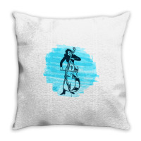 Cellist Woman Throw Pillow | Artistshot